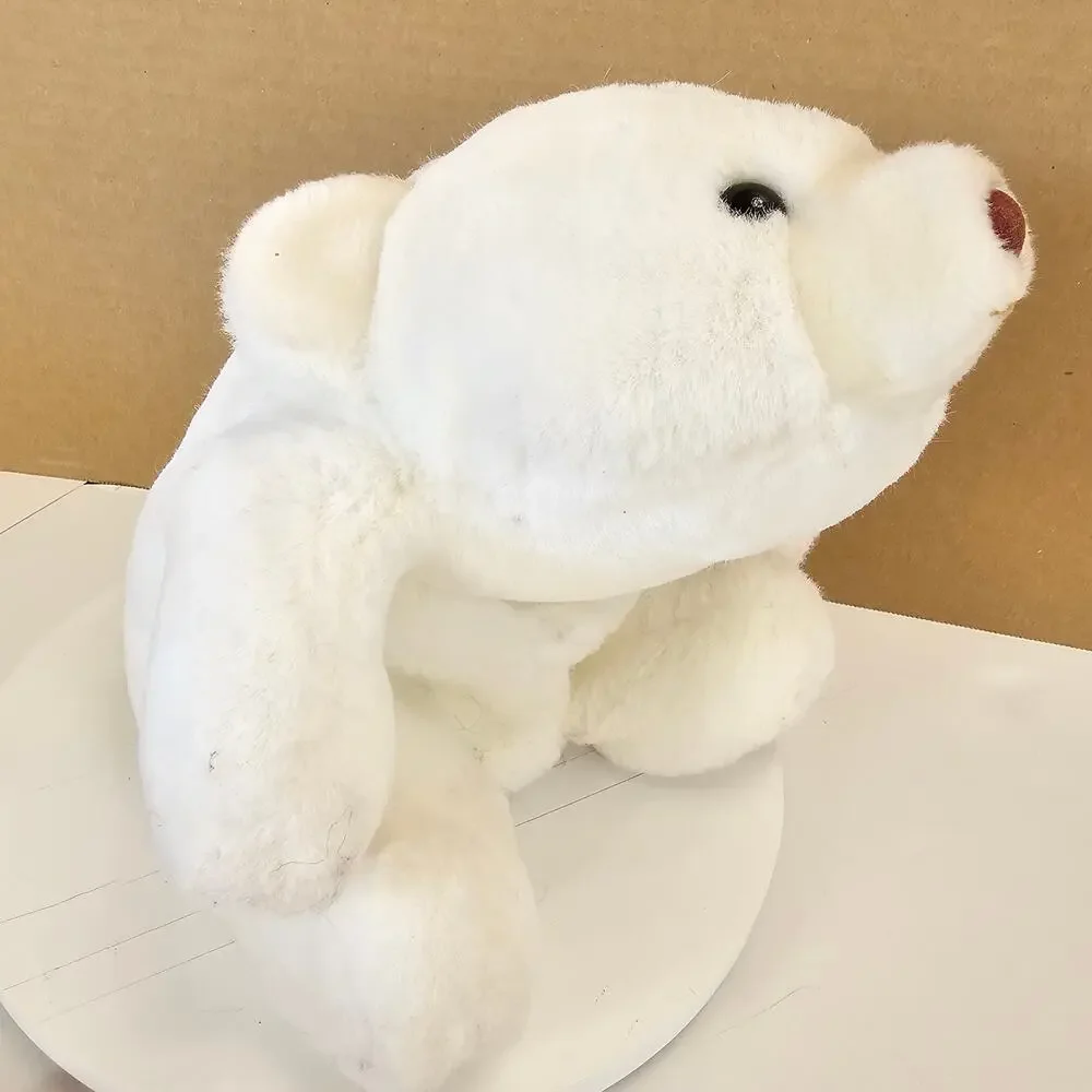 Gund White Polar Bear Plush Stuffed Animal 12” Vintage White Teddy Bear Toy